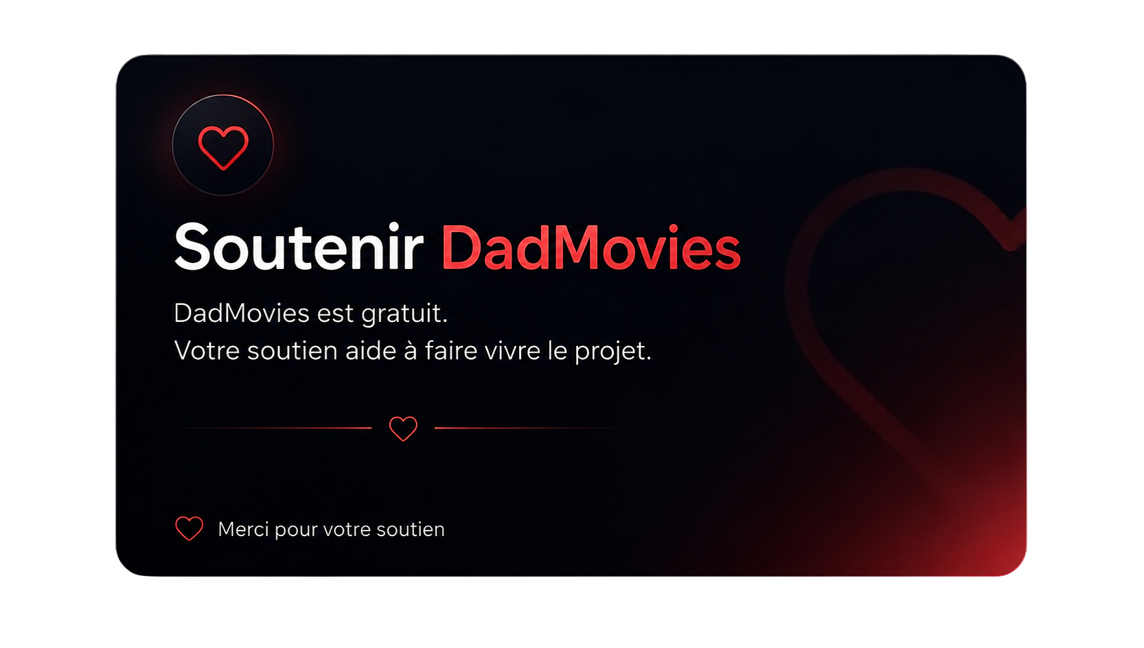 Visuel de soutien au projet DadMovies